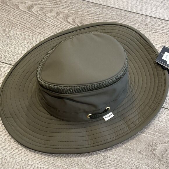 Tilley Airflo Hat Small Size 7 Olive Green NWT UPF 50 Travel Outdoor Active - Picture 3 of 5